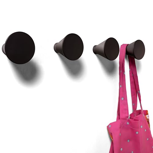 nidoshu Patere Porte Manteau Mural Noir - Patère Murale Deco Crochets Porte-Manteau Mural Design Chambre Moderne - Portemanteaux pour Entrée Original Salle...