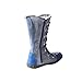 TMA EYES Women’s Snow Fashion Boots Plush soft Calf Boots for Ladies with Faux Fur lining side Zipper Blue,7.5