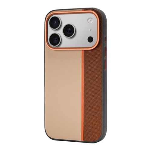 Coque iPhone 17 Pro respirante orange pour éviter la surchauffe en jeu et charge sans fil