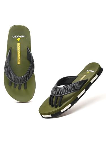 Image of Impakto 5 Finger Slippers for Men | Lightweight & Flexible Flip Flop | Toe-Alignment & Quick Drying | Skid-Resistant & Comfortable Bouncy Sole | Summer Chappal for Indoor & Outdoor