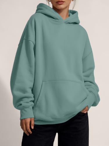 Image of Trendy Queen Women Oversized Hoodies Fall Outfits | Gentle Skin Feel, Aesthetic Drop Shoulder, Large Kangaroo Pocket, Seamless Daily Outfit Match