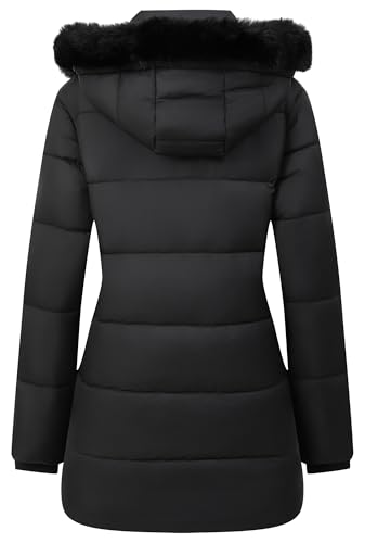 GOLDLADIES Women's Winter Coat Long Waterproof Parka - Warm Snow Jacket for Women,Windproof Insulated Winter Jacket for Cold Weather