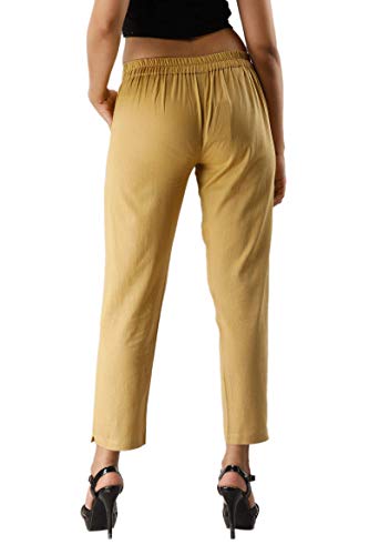 Image of Cotton Wear Casual Regular Fit Elastic Waist Double Side Pocket Trouser