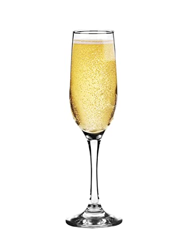 Glasmark Krosno - Set di 6 bicchieri da spumante, 0,2 litri, per champagne e prosecco, 6 x 200 ml - immagine 4