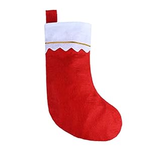 CCINEE 12pcs Red Felt Christmas Stockings 15" Party Favors Stockings for Xmas Decoration CCINEE 12pcs Red Felt Christmas Stockings 15 Party Favors Stockings for Xmas Decoration