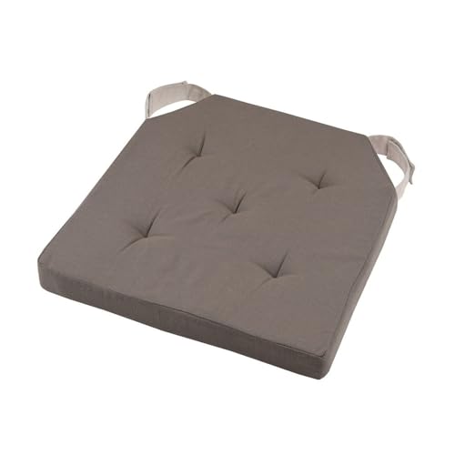 STOF Galette de Chaise Duo 38x38 cm Taupe et Lin