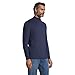 Lands' End Mens Long Sleeve Super-T Mockneck Radiant Navy Big and Tall 2xlt