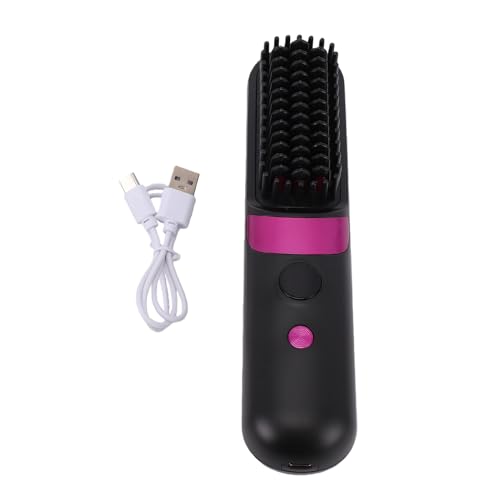 Cepillo alisador inalámbrico negro portátil miniatura 6