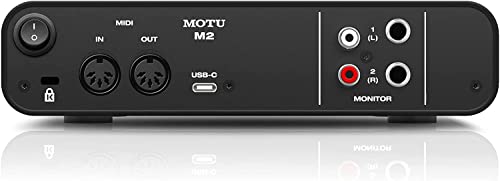Motu M2 2X2 Usb-C Audio Interface Bundle With Headphone, Xlr Cables, And 6Ave Cleaning Kit #TOP3