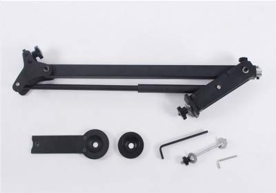 compatibile con 1-3 kg di telecamere DV sul mercato, è un ottimo equipaggiamento per produttore di video indipendente e video di auto-creazione all'aperto, facile da trasportare. Non solo può essere utilizzato come braccio di sollevamento, ma anche come estensione del braccio del treppiede, qualunque sia il tiro alto o basso o il movimento di traduzione (a sinistra o a destra). Per interni ed esterni.