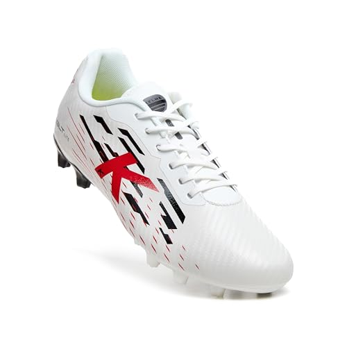 Botas de fútbol para césped KELME Agility Lite blancas deportivas 4
