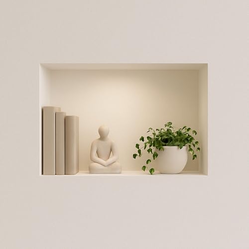 Dalsys Wandnische Dusche 45 x 30 x 12cm befliesbar - einbaufertige imprägnierte Gipskarton-Duschnische für Bad und Wohnräume