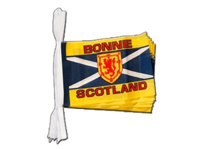 Drapeau Ecosse guirlande Bonnie Scotland de 5,9 m aux couleurs intenses