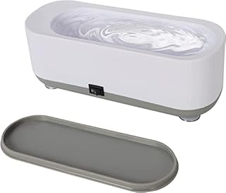 Ultrasonic Jewelry Cleaner for All Jewelry, 45KHz Portable and Low Noise Ultrasonic Machine for Jewelry, Ring, Earrings, Necklace, Silver, Retainer, Eyeglass, Watches, Coins, Razors