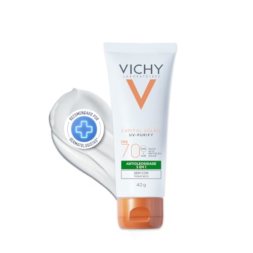 Vichy, Capital Soleil UV-Purify; Protetor Solar Facial Com Ação A...