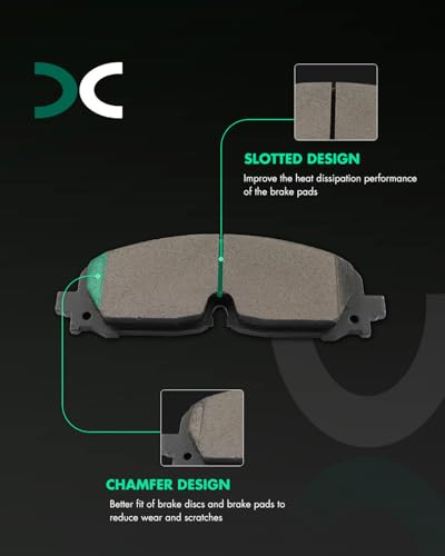 Image of SCITOO D2371-9600 Disc Brake Pads Sets Front Ceramic Brake Pads w /Hardware | For Acura 2024,For Buick 2020-2024,For Cadillac 2021-2025,For Chevrolet 2020-2025,For GMC 2021-2023,For Honda 2024-2025