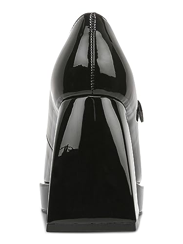 bar III Womens Nexie Faux Leather Stretch Mary Jane Heels Black 10 Medium (B,M)2