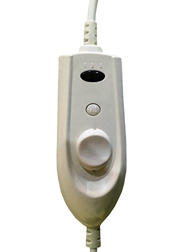 Expressions Polyester Signature Electric Bed Warmer - Electric Under Blanket - Double Bed Size(150CmsX160Cms) with 3 Heat Settings&Dual Safety Feature with Over Heat Protection - Color: Red