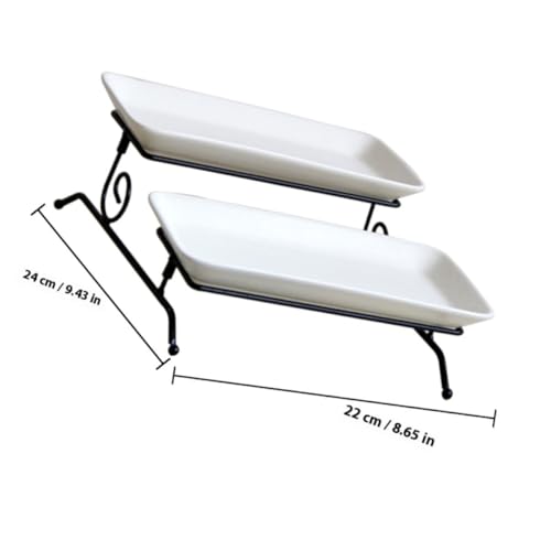 Plateau à desserts à étages double couche pour simplifier vos buffets - 3