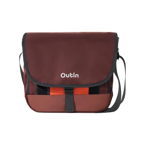 Flex Messenger Shoulder Bag Nylon Crossbody Travel Bag for Women Men Compatible Mino Nano & Fino Brown