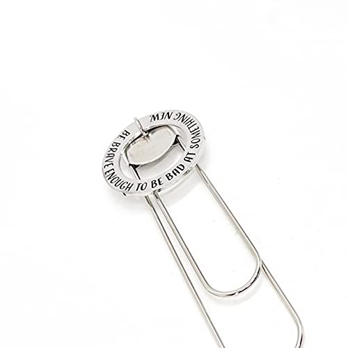 Bookmark Gift, Be Brave Enough To Be Bad At Something New Bookmark, Encouragement Gift, Try Something New, Motivation Gift, Reader Gift