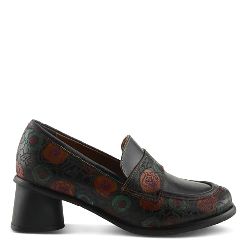Image of Spring Step L'Artiste Rivoire Women's Floral Loafer - Handpainted Flowers, Artisanal & Comfortable Slip-On Shoes