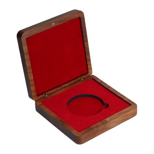 MotiveTech Caixa de Apresentação, Estojo de Coleção, Organizador, Caixa de Armazenamento à Prova de Poeira para Medalhas, Joias E Lembranças, vermelho
