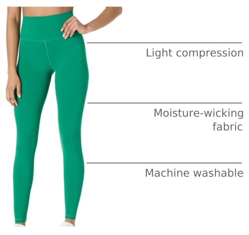 Amazon Essentials Women's Women's FormFlex High Rise Full Length Leggings, Emerald Green, X-Small - image 4