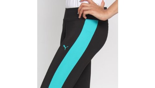 Image of Puma Women's Slim Fit Regular Pants Tights Trousers (50626905 Black Small)