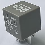 1K0906381 12V Terminal 30 Power Supply Relay (458) Compatible with Jetta 2005-2010, Passat 2006-2010, Golf 2010-2014, Eos 2007-2016, Rabbit 2006-2009, Audi A3 2006-2007