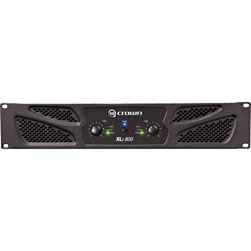 Crown Audio Xli 800 Stereo Power Amplifier With 0.5 X 6 Touch Fastener Straps (10-Pack) & 20' Xlr Cable Bundle #TOP2