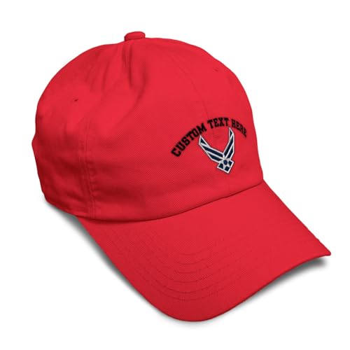 Image of Speedy Pros Soft Baseball Hat Embroidered Dad Hat Air Force Emblem Embroidery Men & Ladies Baseball Cap Cotton