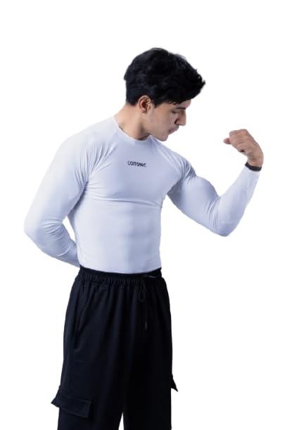 coitonic Men Compression Full Sleeves Round Neck T-Shirt for Gym and Sports Wear-picture-31