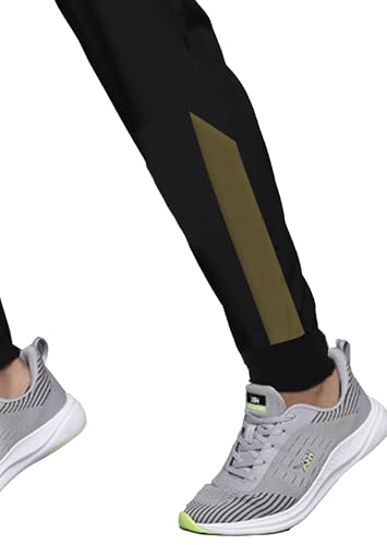 JUGULAR Men's Regular Fit Mid Rise Cotton Track Pants for Gym, Running, Jogging, Yoga with Zipper Pockets