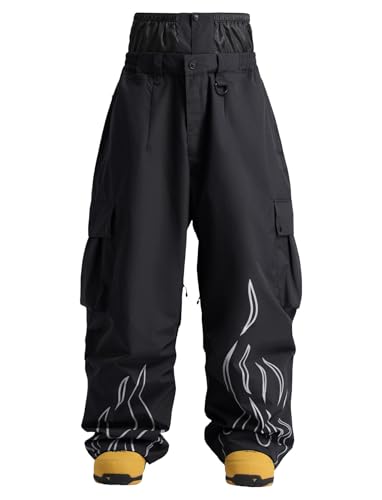 GSOU SNOW Men Baggy Snowboard Pants Women Snow Pants Waterproof Cargo...
