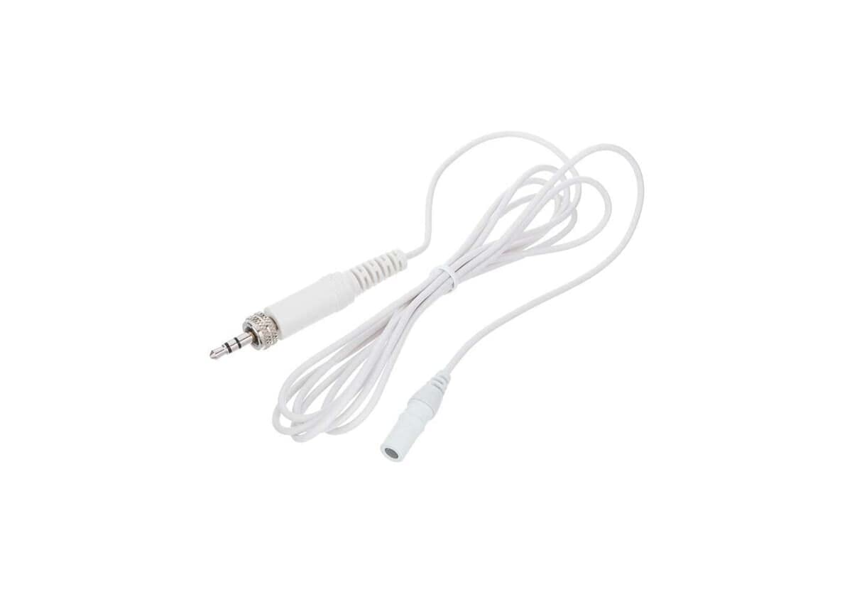 Zoom LMF-2 Lavalier Microphone for F1 Field Recorder, high-resolution audio recordings for interviews, reports, podcasts, voice recordings, white