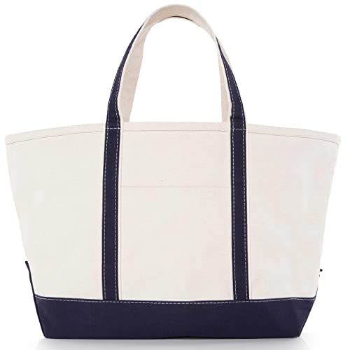 CB STATION Large Classic Tote - Canvas Tote Bag for Women - Multi-Colored Design, Perfect for Travel and Shopping