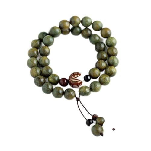 Bracelet santal vert anti-stress, collier perles de yoga 8mm pour apaiser l'esprit