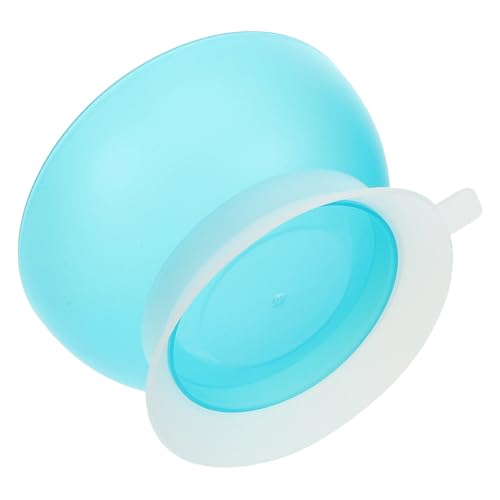 SHERCHPRY Anti-Spill Bowl for The Elderly Round Feeding Dinnerware Non-Skid Feeding Bowl Round Scoop Dish Disabled Feeding Dinnerware Spill Proof Round Bowl Round Suction Bowl Sky-Blue Pp