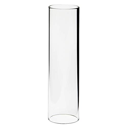 Glaszylinder transparent, Höhe 150 mm, Durchmesser 40 mm, für Petroleumlampe Cabinlite und andere Lampen