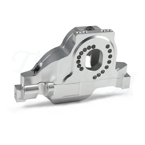 CNC Aluminum Motor Mount Motor Gear Cover Mounting Plate for 1/10 RC Crawler for Trax-xas TRX4 TRX6 G63 8290 Defender Bronco Sport(Silver 1 Set)