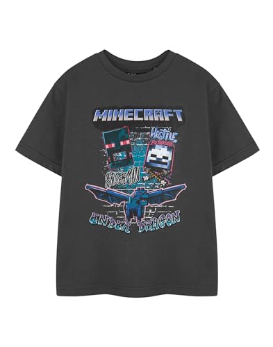 Minecraft Boys Graphic Tee Options Video Game Theme Top Characters Crew Neck Shirt Short Sleeve