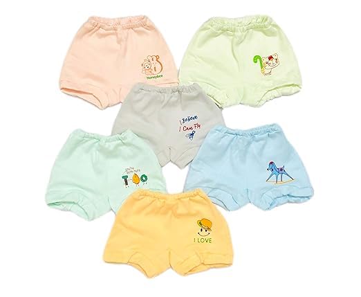 SRJS Kids Innerwear, Soft Breathable Innerwear Rompers for Infants, Multicolor - Combo Pack (Pack of 4, 3-4 Y, Regular)