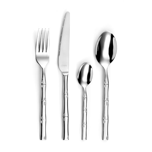 AMEFA - Set di 24 posate per 6 persone - Karma - Acciaio 18/0 - Finitura Brillante