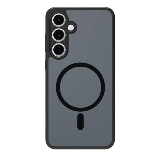 Image of Mobile Back Cover for Samsung Galaxy S24 FE 5G, Matte PC & Side Black TPU Case, Scratch-Resistant Bumper Back Case Cover (Galaxy S24 FE)