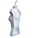 DisplayTown Male and Female Mannequin Torso with Metal Stand Hollow Back Body Stackable Dress Form for Tshirt Display, Countertop, Craft Shows, S-M Size (White, Set of 1)