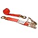 US Cargo Control - Motorcycle Ratchet Strap - Ratchet Strap with Snap Hook - 2 Inch Wide X 8 Foot Long - 2 Inch Ratchet Strap - Ratchet Strap Snap Hook - Ratchet Strap with Locking Hook - Red Tiedown
