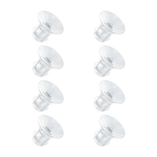 Flange Inserts 17mm 8PC Compatible with Momcozy S12 pro/S9 pro/S9/S10/S12/Medela/TSRETE/Spectra/Bellababy etc 24mm Wearable Breast Pump Reduce 24mm Tunnel Down to Correct Size