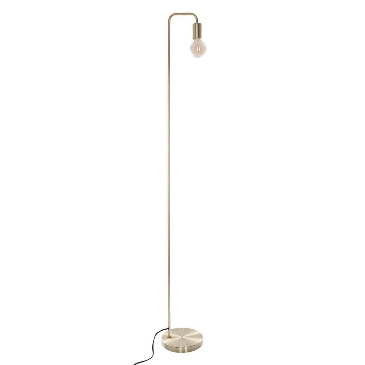 Atmosphera - Lampadaire sur Pied Keli - Doré - H 150 cm, Métal, Style Contemporain - Pour Salon, Chambre, Bureau