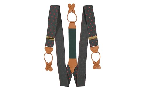 Image of Oliver Wicks Albert Thurston Suspenders for Men, Handmade in England, Premium Quality